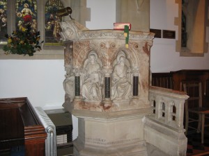 Bredenbury with Brendon Bishop and Wacton - Herefordshire - St. Andrew  - pulpit