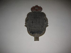 Brilley - Herefordshire - St. Mary - memorial plaque
