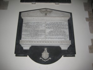 Colwall - Herefordshire - St. James the Great - memorial plaque - Peyton