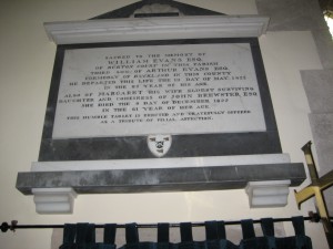 Eardisland - Herefordshire - St. Mary the Virgin - memorial plaque