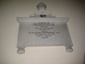Eardisland - Herefordshire - St. Mary the Virgin - memorial plaque kinnersley