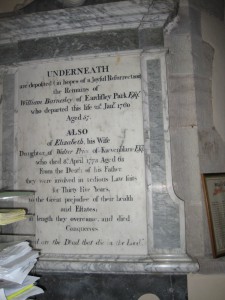 Eardisley - Herefordshire - St. Mary Magdalene - memorial plaque