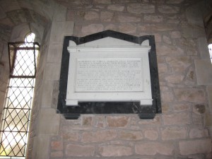 Kenchester - Herefordshire - St. Michael - memorial plaque