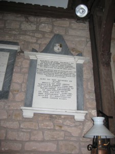 Kenchester - Herefordshire - St. Michael - memorial plaque2