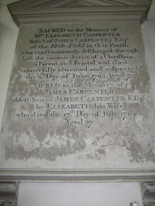 Kings Pyon - Herefordshire - St. Marys - memorial plaque