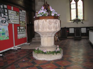 Marden_with_Amberley__Wisteston - Herefordshire - St. Mary - font