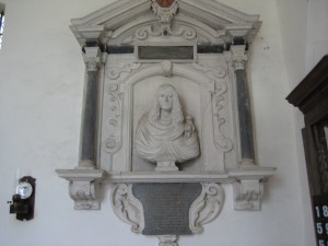 Monnington on Wye - Herefordshire - St. Mary - wall memorial