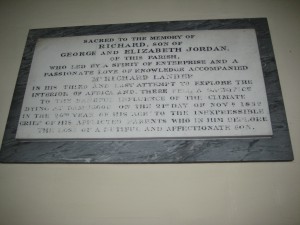 Pencombe with Marston Stannett - Herefordshire - St. John - memorial plaque