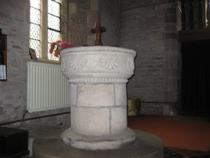 Preston on Wye - Herefordshire - St. Laurence - font