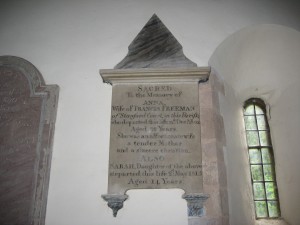 Stanford Bishop - Herefordshire - St. James - memorial plaque