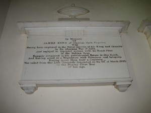 Staunton on Arrow - Herefordshire - St. Peter - memorial plaque