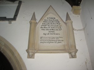Stoke Prior - Herefordshire - St. Luke - memorial plaque