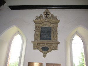 Tyberton - Herefordshire - St. Mary - memorial plaque