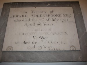 Upper Sapey - Herefordshire - St. Michael - memorial plaque