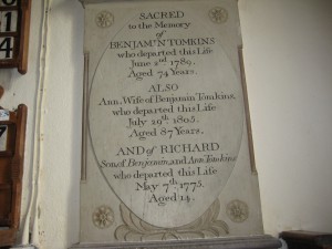 Wellington - Herefordshire - St. Margaret - memorial plaque