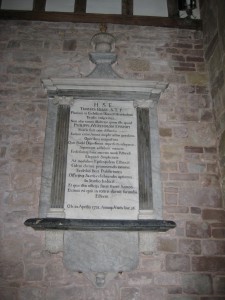 Weston Under Penyard - Herefordshire - St. Lawrence - memorial plaque 4