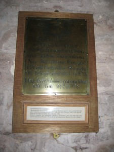 Whitbourne - Herefordshire - St. John the Baptist - memorial plaque 2