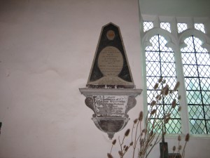 Withington - Herefordshire - St. Peter - memorial plaque 2