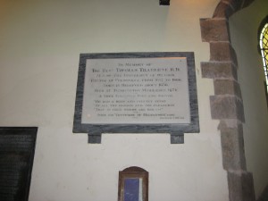 Credenhill - Herefordshire - St. Mary - memorial plaque Traherne