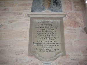 Bredwardine - Herefordshire - St. Andrew - memorial plaque