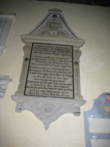 Canon Pyon - Herefordshire - St. Lawrence - memorial plaque
