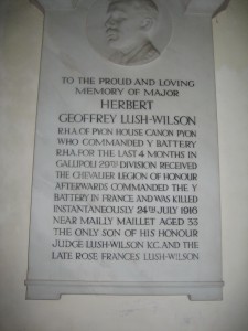Canon Pyon - Herefordshire - St. Lawrence - memorial plaque 4