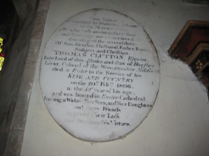 Kinnersley - Herefordshire - St. James - clutton memorial