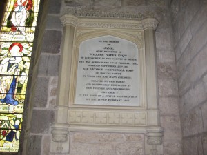 Moccas - Herefordshire - St. Michael & All Angles - memorial plaque