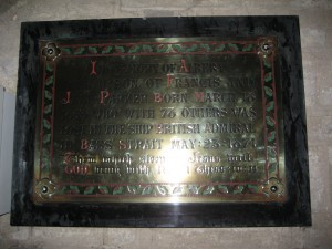 kington brass plaque