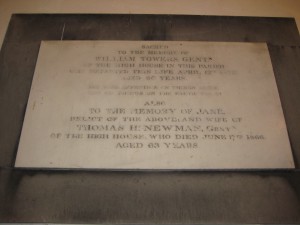 Upper Sapey - Herefordshire - St. Michael - memorial plaque 3