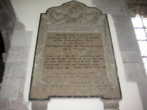 Wellington - Herefordshire - St. Margaret - memorial plaque 4