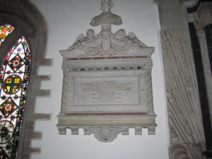 Weobley - Herefordshire - St. Peter & St. Paul - memorial Daniel Peploe